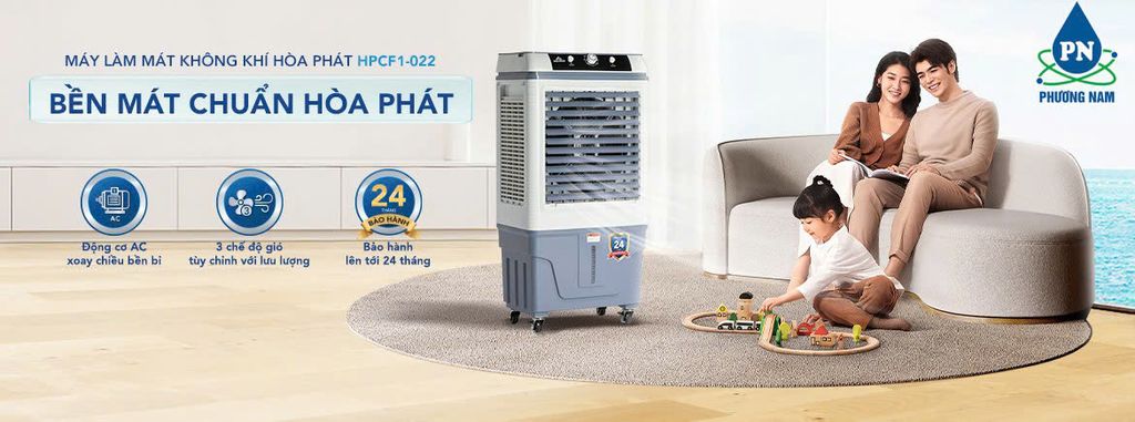 Quạt Hơi Nước Hòa Phát HPCF1-022. Làm Mát 25m² - 30m² - Phương Nam Water 1
