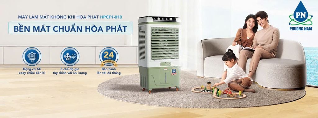 Quạt Hơi Nước Hòa Phát HPCF1-010. Làm Mát 40m² - 50m² - Phương Nam Water 1