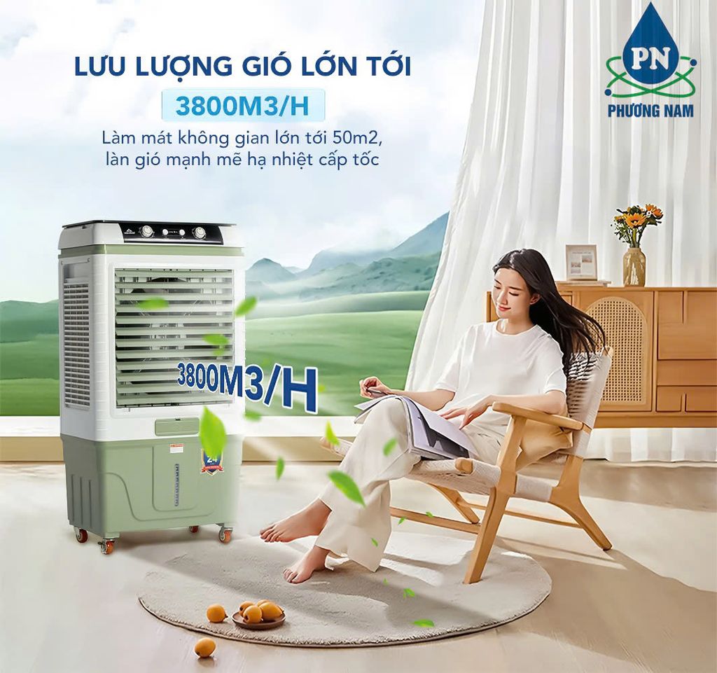 Quạt Hơi Nước Hòa Phát HPCF1-010. Làm Mát 40m² - 50m² - Phương Nam Water 2