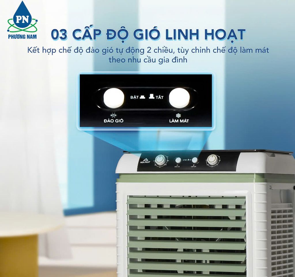 Quạt Hơi Nước Hòa Phát HPCF1-010. Làm Mát 40m² - 50m² - Phương Nam Water 3