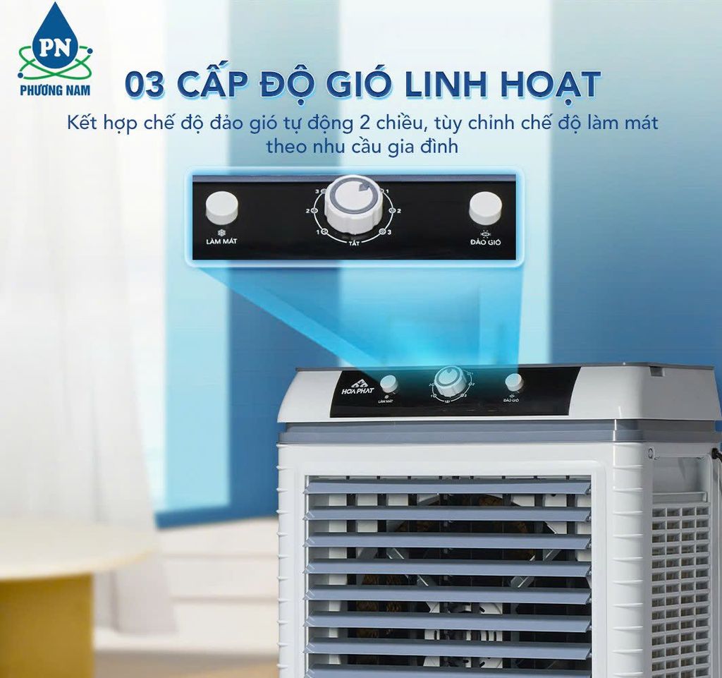 Quạt Hơi Nước Hòa Phát HPCF1-022. Làm Mát 25m² - 30m² - Phương Nam Water 3