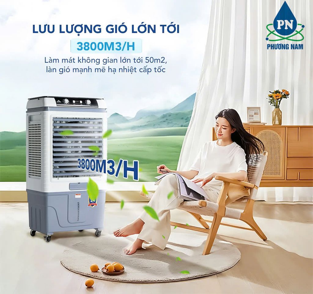 Quạt Hơi Nước Hòa Phát HPCF1-012. Làm Mát 40m² - 50m² - Phương Nam Water 2