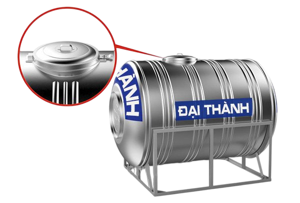 Bồn Inox 6000L Ngang - Phương Nam Water 5