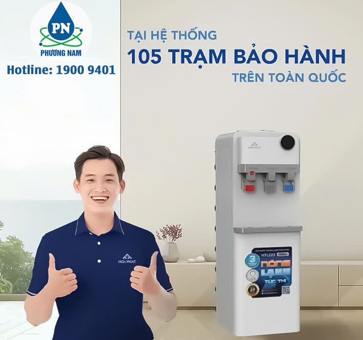 CÂY NƯỚC NÓNG LẠNH ÚP BÌNH HÒA PHÁT HTL222- Phuong nam Water 6