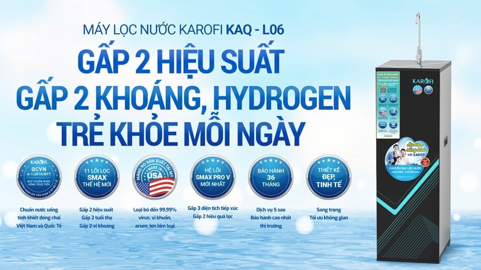 Máy lọc nước Karofi KAQ‑L06 - Phương Nam Water 4