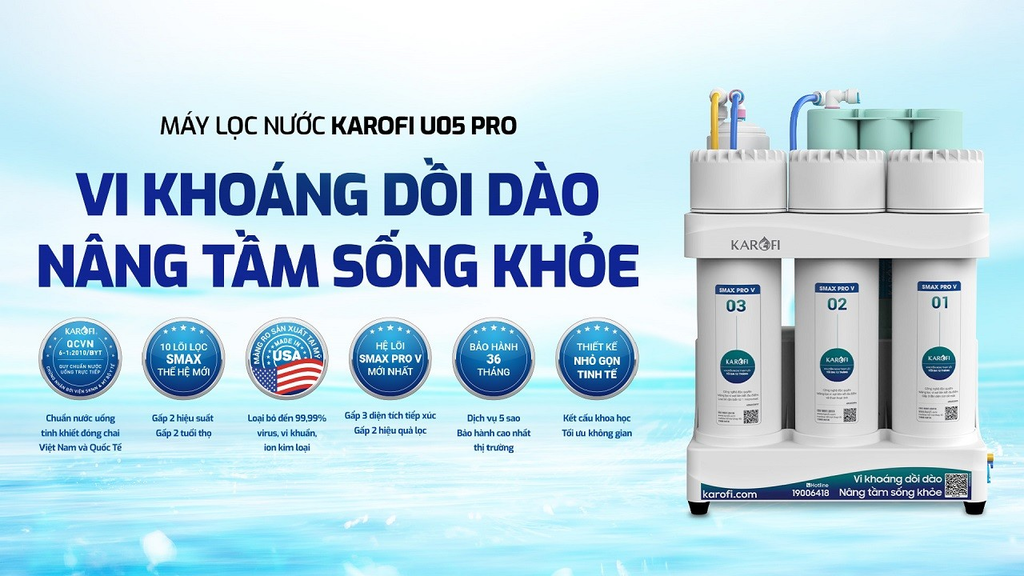 Máy lọc nước Karofi KAQ‑U05 Pro - Phương Nam Water 4