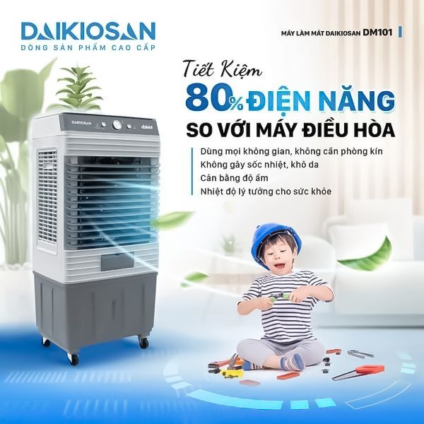 Quạt Hơi Nước Daikiosan DM101 - Phương Nam Water 7