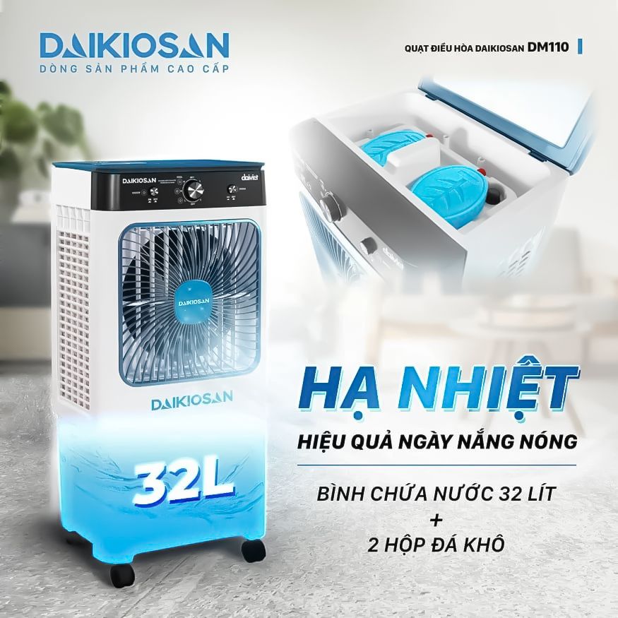 Quạt Hơi Nước Daikiosan DM110 - Phương Nam Water 12