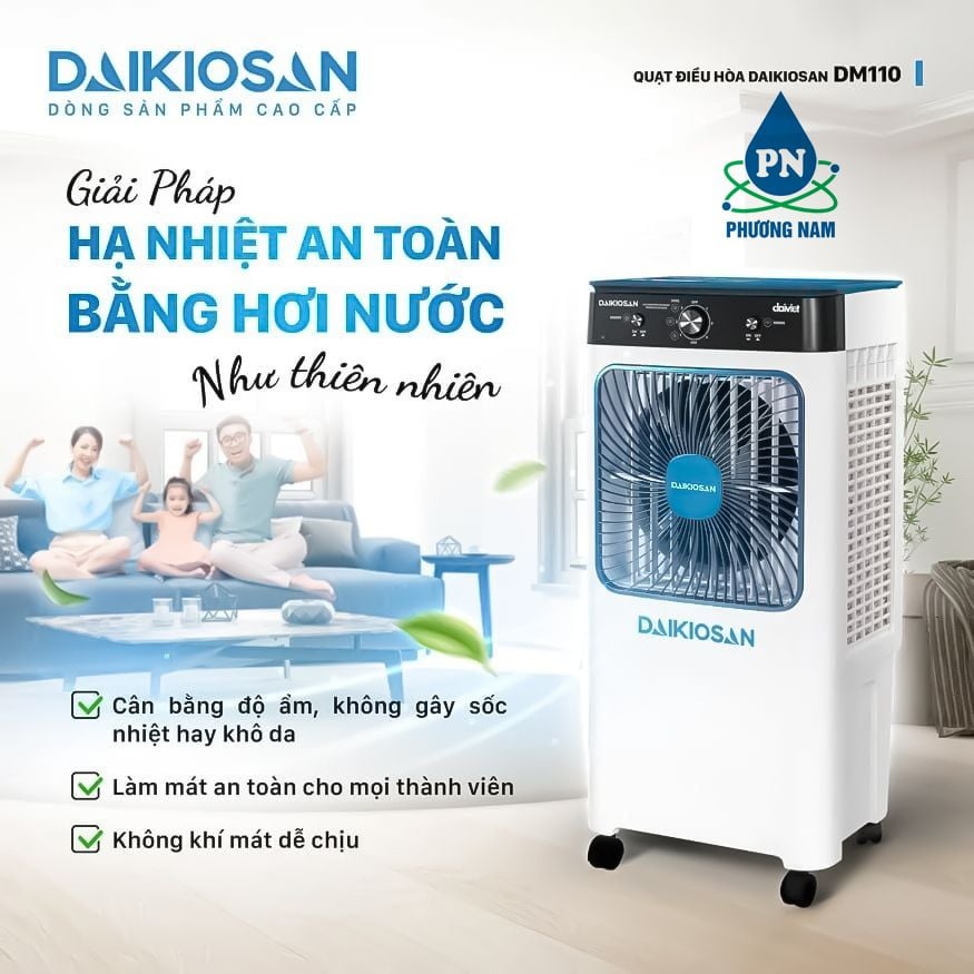 Quạt Hơi Nước Daikiosan DM110 - Phương Nam Water 14
