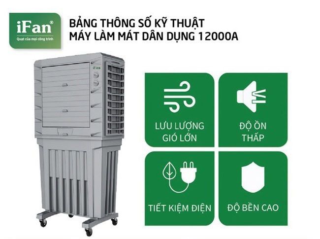 Quạt Hơi Nước IFAN 12000A - Phương Nam Water 1