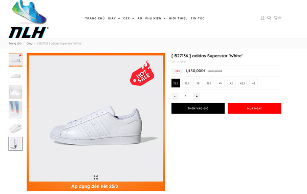 giày adidas superstar allwhite