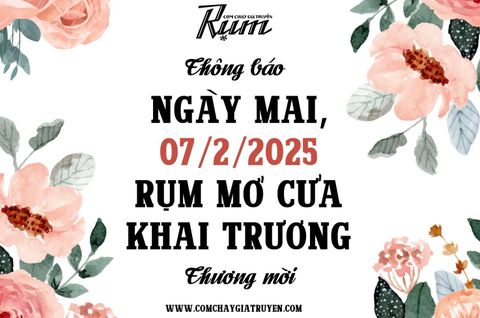 RỤM KHAI TRƯƠNG MỞ HÀNG SAU TẾT