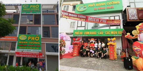 Máy thái thịt và máy thái hành lá cho phở cường 23 hàng muối