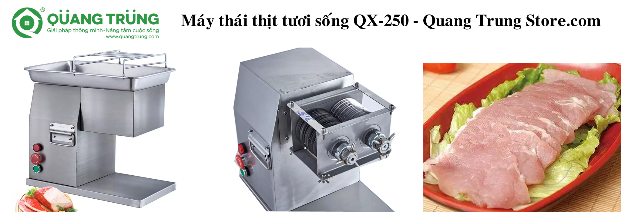 Máy thái thịt tươi sống QX-250