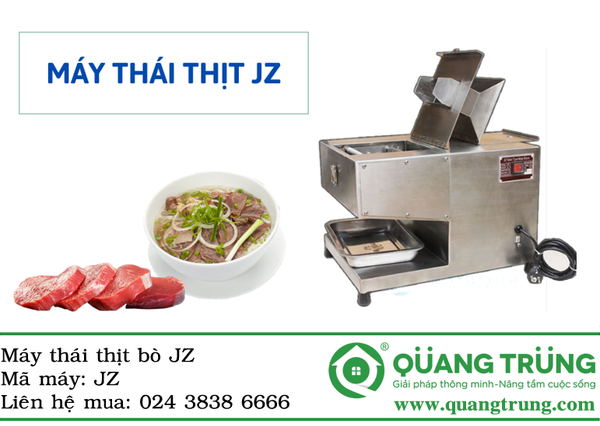 Máy thái thịt bò tươi sống JZ