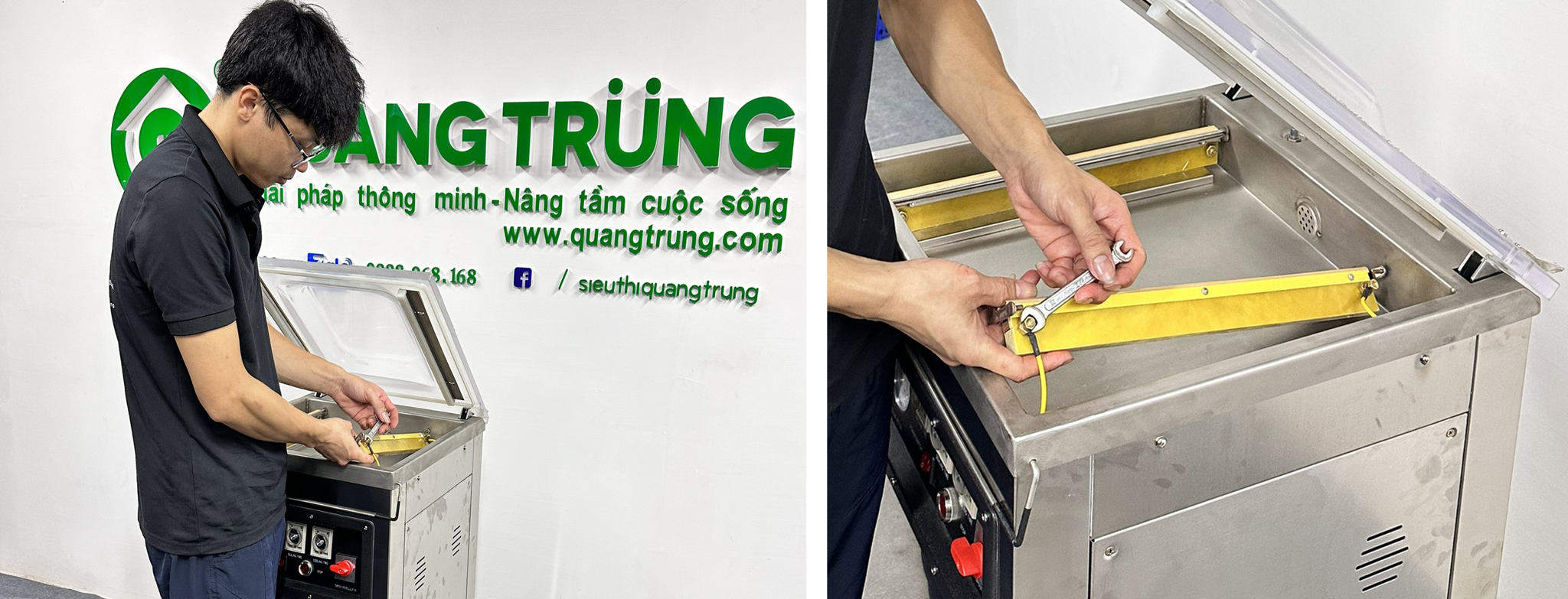 Thao dây nhiệt ra khỏi buồng hút