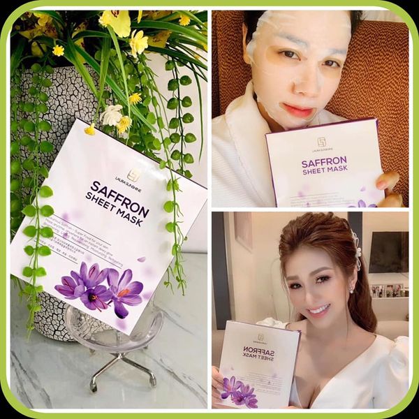 Mặt nạ Nhụy hoa nghệ tây Saffron Laura Sunshine sheet mask Laura Sunshine Nhật Kim Anh