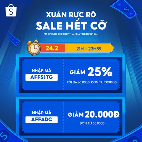 VOUCHER SHOPEE TRONG NGÀY 24/02