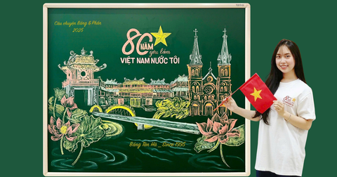 BẢNG TÂN HÀ PHÁT ĐỘNG CUỘC THI  CÂU CHUYỆN BẢNG VÀ PHẤN – MÙA THỨ 3 (2025)  Chủ đề: “80 NĂM – YÊU LẮM VIỆT NAM NƯỚC TÔI”