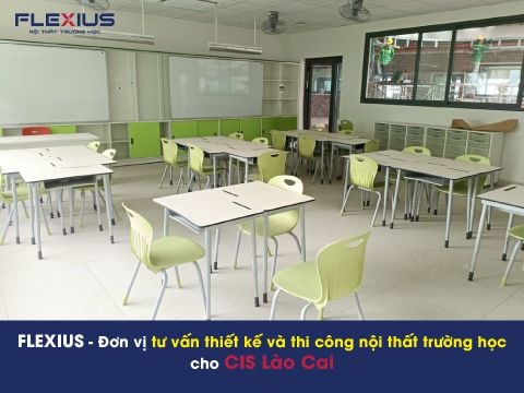 Flexius - Đơn vị tư vấn thiết kế và thi công nội thất trường học cho CIS Lào Cai