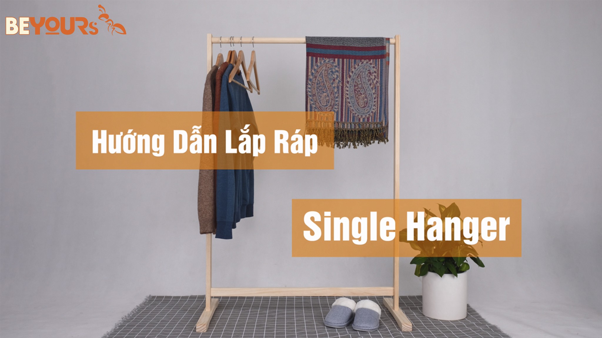 Hướng dẫn lắp ráp Giá treo quần áo - Single Hanger L