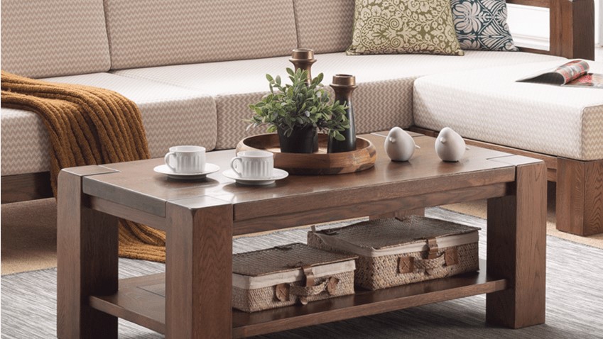 Bàn trà phòng khách gỗ đẹp phù hợp với mọi không gian nội thất