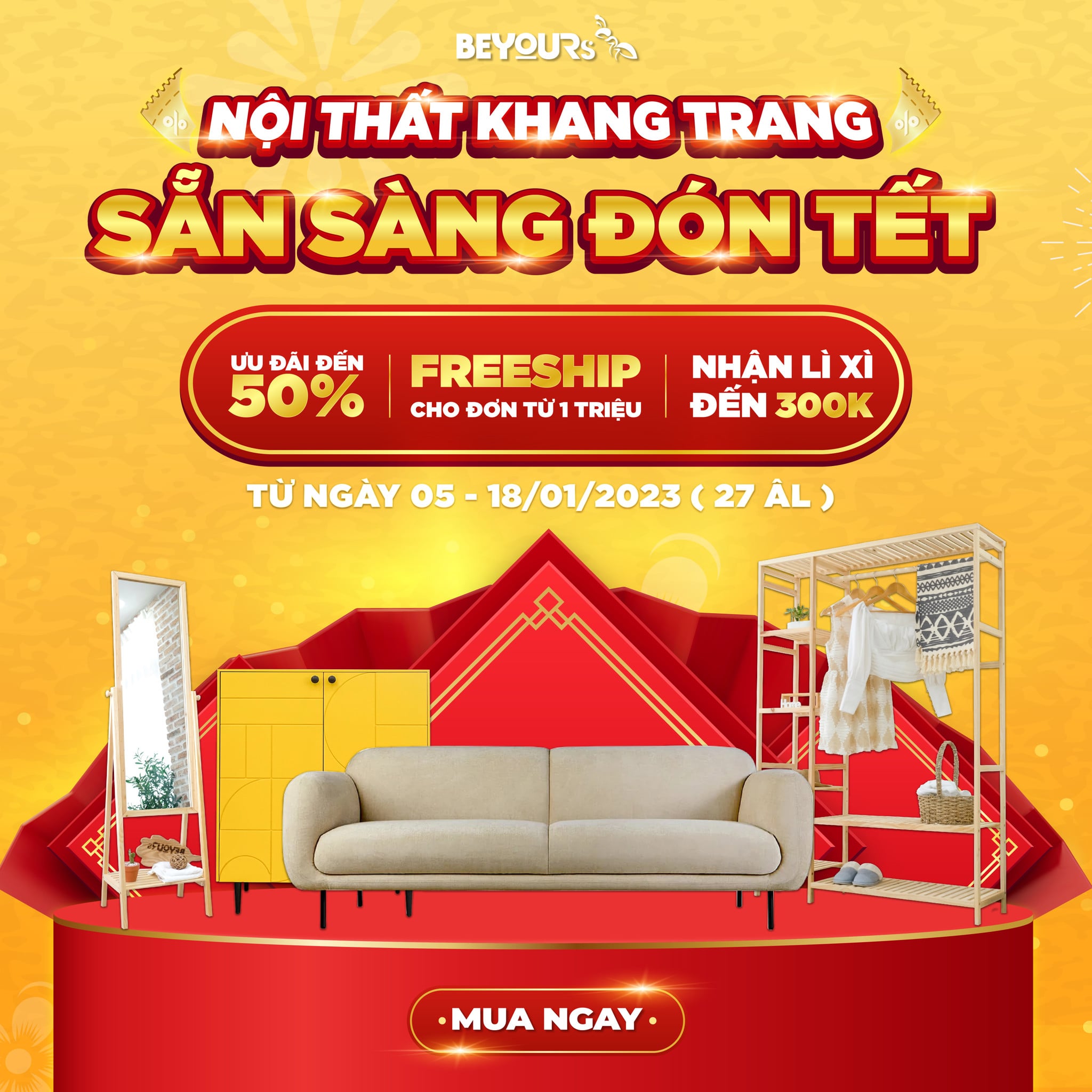 NỘI THẤT KHANG TRANG - SẴN SÀNG ĐÓN TẾT