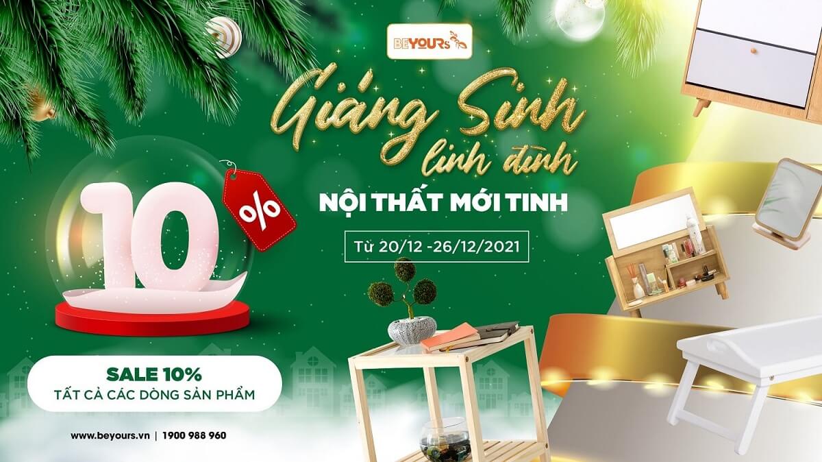 [SALE OFF 10%] - Giáng Sinh Linh Đình - Nội Thất Mới Tinh