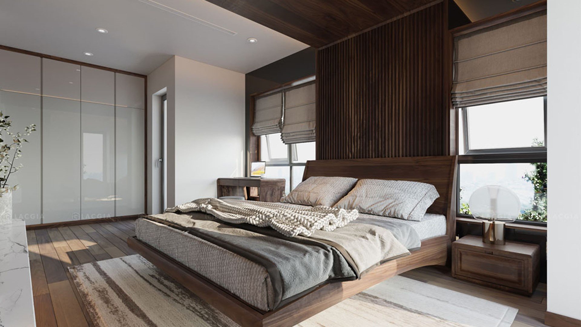Thiết kế nội thất phòng ngủ master là sự lựa chọn hoàn hảo cho những người coi trọng sự tiện nghi mà vẫn giữ được đẳng cấp và phong cách. Với màu trầm, các chi tiết tinh tế và đầy đủ tiện nghi, phòng ngủ sẽ giúp bạn tìm thấy sự yên bình và động lực mới để khởi đầu mỗi ngày.