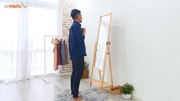 Hướng dẫn lắp ráp gương đứng phối kệ - Shelf Mirror