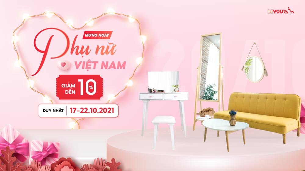 SIÊU KHUYẾN MÃI 20/10 TẠI NỘI THẤT BEYOURs