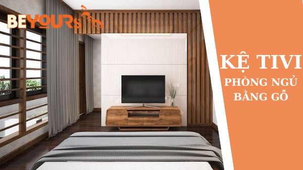 Kệ tivi phòng ngủ bằng gỗ hiện đại để bạn có một trải nghiệm giải trí thoải mái và sang trọng hơn trong tương lai. Thiết kế nổi bật với đường nét tinh tế, kệ tivi bằng gỗ sẽ giúp tô điểm cho không gian phòng ngủ của bạn thêm một chút hiện đại và đẳng cấp.
