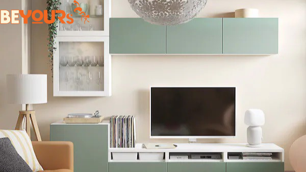 Kệ tivi màu xám HIỆN ĐẠI tiện nghi trang trí phòng khách