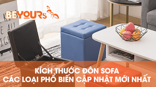 Kích thước đôn sofa các loại phổ biến cập nhật mới nhất