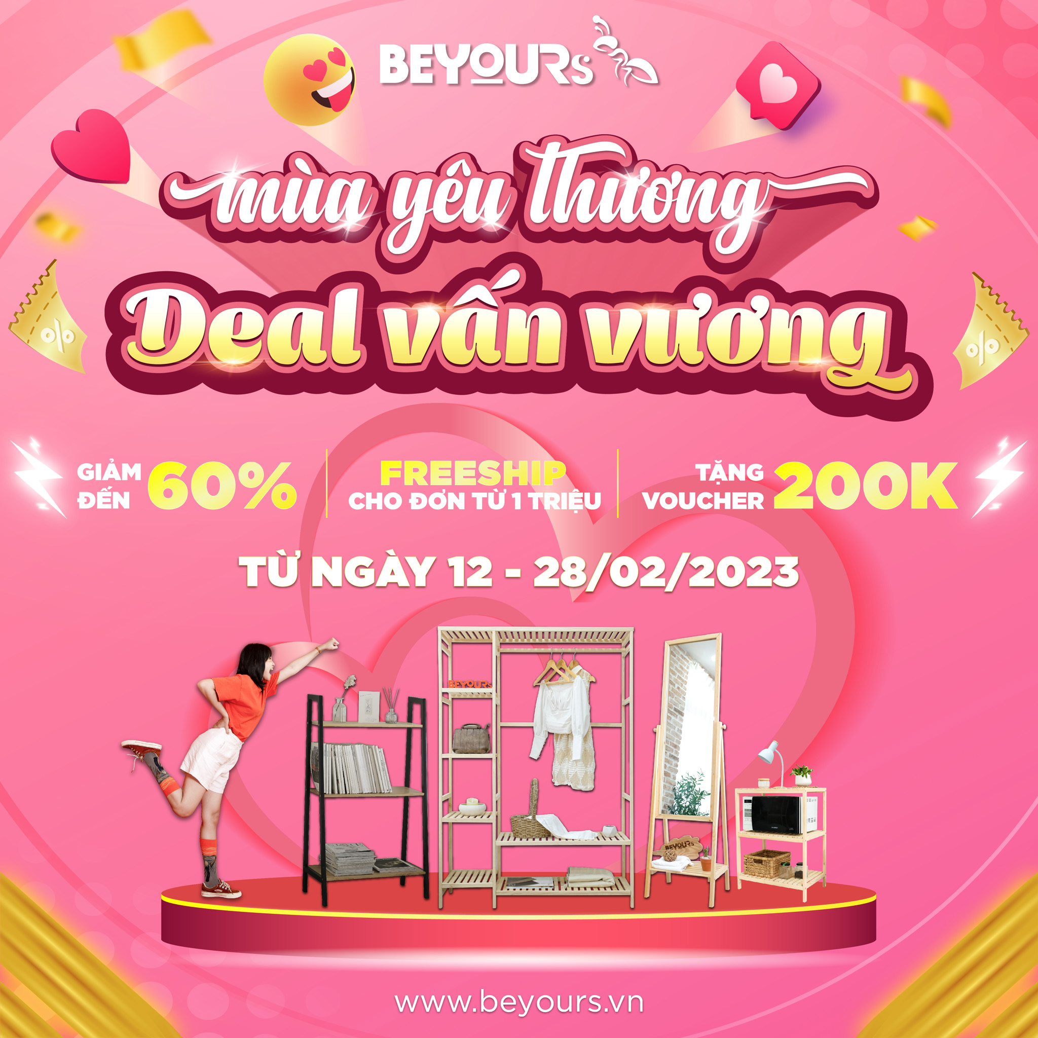 SALE UPTO 60% | MÙA YÊU THƯƠNG - DEAL VẤN VƯƠNG