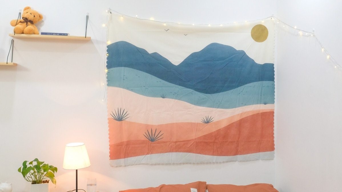 5 mẫu thảm treo tường trang trí phòng ngủ ĐẸP LẠ đầy sắc màu