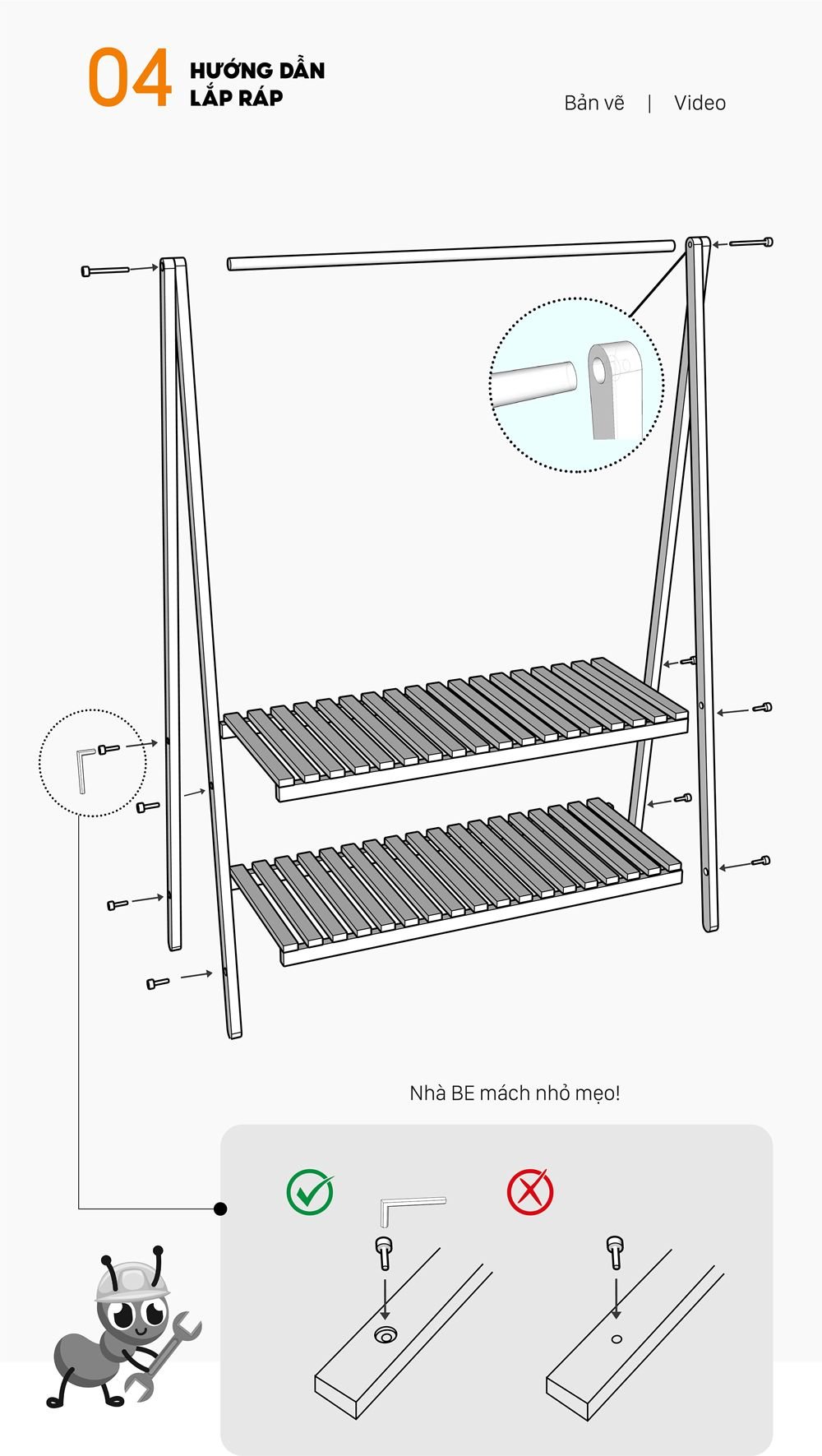 giá treo quần áo A Hanger2fl