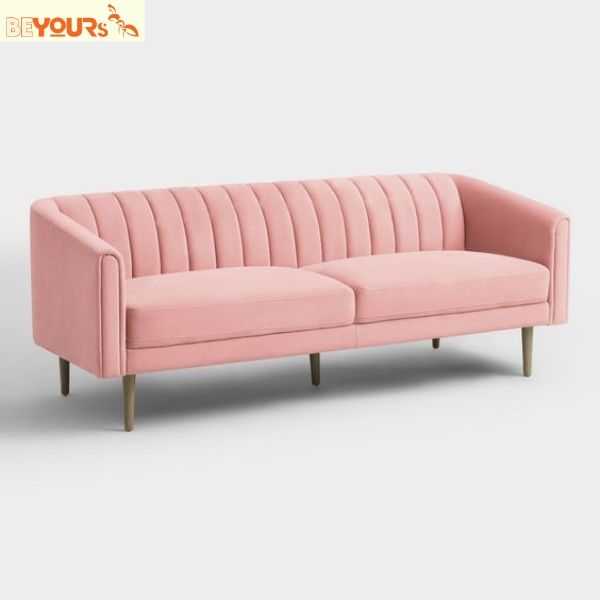 Ghế sofa băng màu hồng