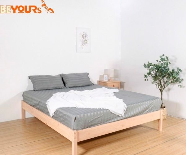 Giường ngủ BEYOURs ACEP BED NATURAL có thiết kế đơn giản