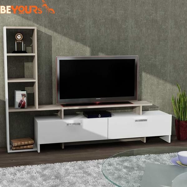 Hệ kệ tivi Beyours KTV01 White kết hợp làm tủ rượu