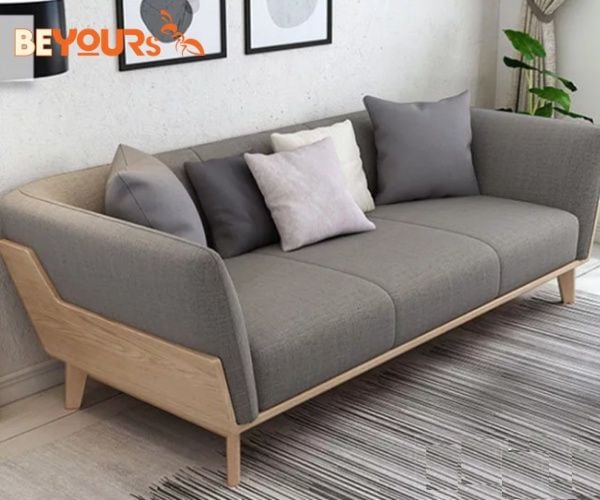 Mẫu ghế sofa xám nhạt hiện đại