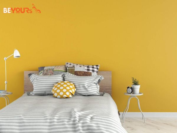 Màu sơn tường phòng ngủ vàng