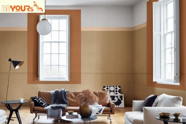 Những gợi ý cách phối sofa màu nâu vàng với nội thất