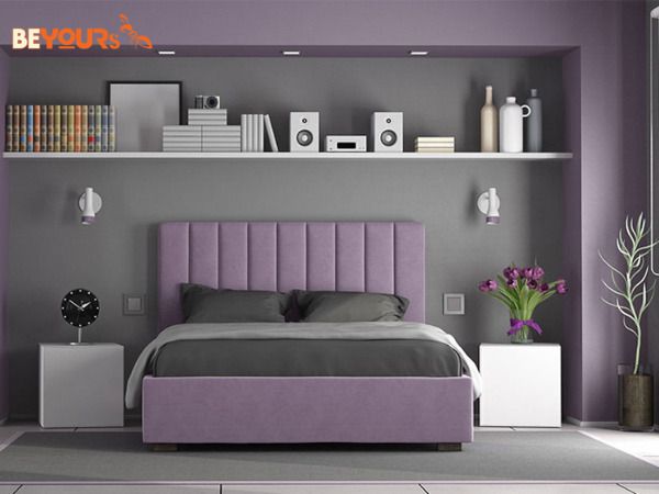 Sơn tường phòng ngủ màu tím