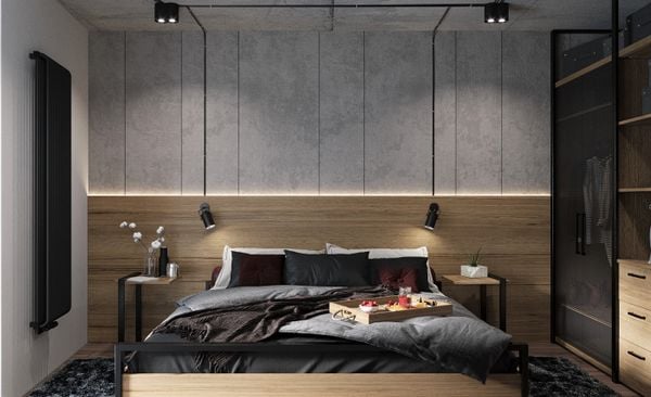 Trang trí phòng ngủ nam đơn giản mà tinh tế là chìa khóa tạo ra không gian nghỉ ngơi ấn tượng. Các vật dụng nhỏ và các bức tranh tươi sáng mang đến tính năng động cho không gian. Bên cạnh đó, thiết kế với sự hiện đại và tiện ích, cho bạn cảm giác an toàn và tiện nghi.