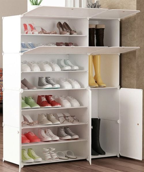 Mẫu tủ giày thông minh bằng nhựa