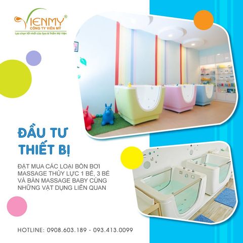 Đầu tư mở baby spa với số vốn chỉ từ 50 triệu đồng thật đơn giản