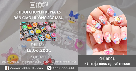 CHỦ ĐỀ 02 NẶN CHARM HOẠT HÌNH NGHỘ NGHĨNH - CHUỖI CHUYÊN ĐỀ NAILS THÁNG 6 BẢN GIAO HƯỞNG SẮC MÀU