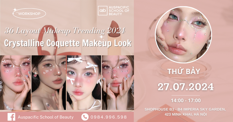 WORKSHOP CRYSTALLINE COQUETTE MAKEUP LOOK - 36 LAYOUTS MAKEUP TRENDING 2024