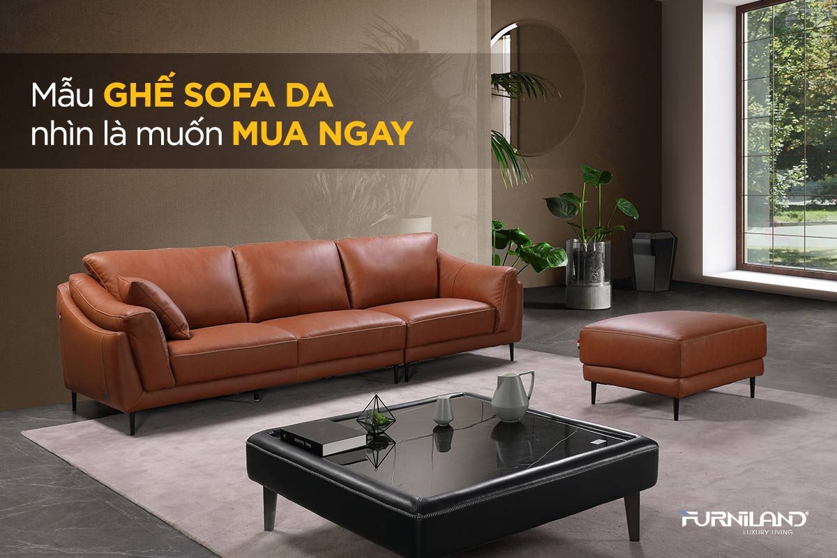 Mẫu Ghế Sofa Da Nhìn Là Muốn Mua Ngay